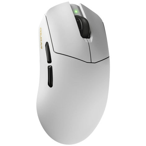 COUGAR gejmerski miš. Revenger Pro 4K. Bežični. Bijeli. Za leva i nogu. Optički. RF bežični + USB tip-C. 26000 DPI. 1 ms. Bijeli
