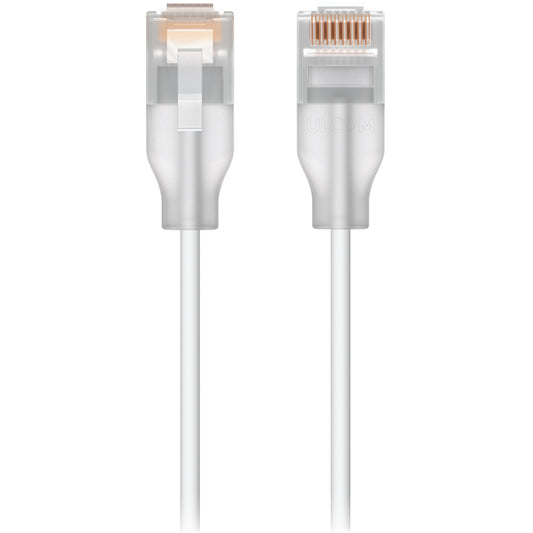 Ubiquiti UACC kabelska utičnica EL-0.3MW. 0.3 m. Cat6. RJ-45. RJ-45. Prozirna. Bijela.
