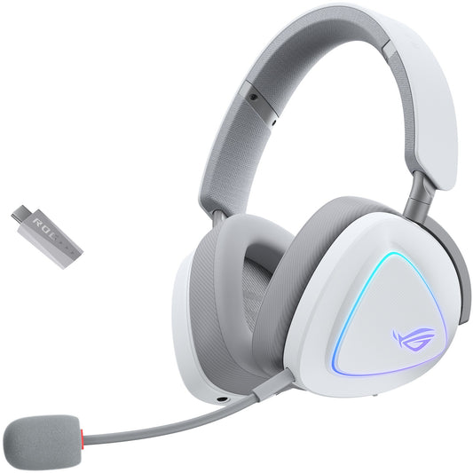 ASUS ROG Delta II. Žične i bežične. 20 - 20000 Hz. Igraće. 318 g. Slušalice. Bijele