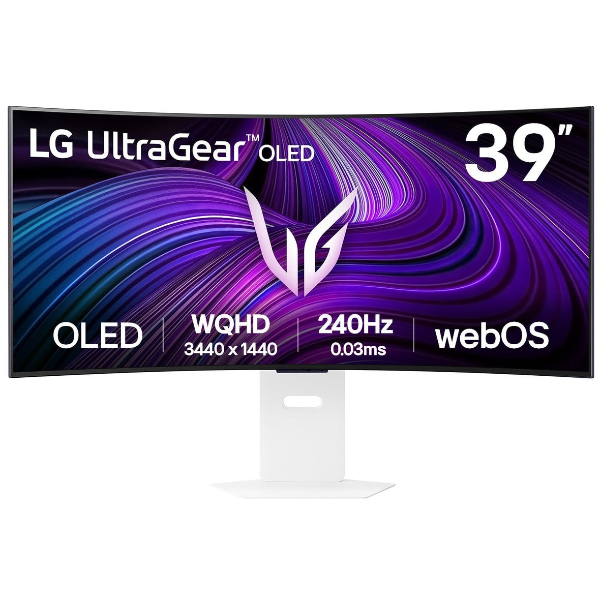 LG 39GX90SA-W. 99,1 cm (39"). 3440 x 1440 piksela. Široki Quad HD. OLED. 0,03 ms. Bijela