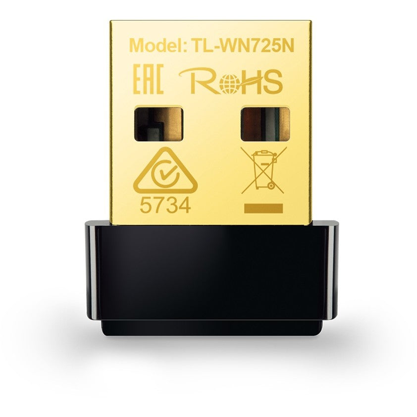 TP-Link 150 Mbps bežični Nano USB adapter. Bežični. USB. WLAN. Wi-Fi 4 (802.11n). 150 Mbps. Crni