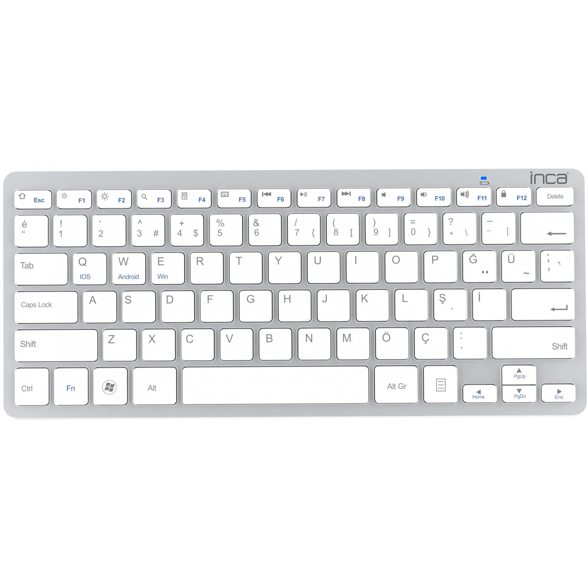 Inca IBK-569BT. Bežični. Bluetooth. Metalik. Srebrni.