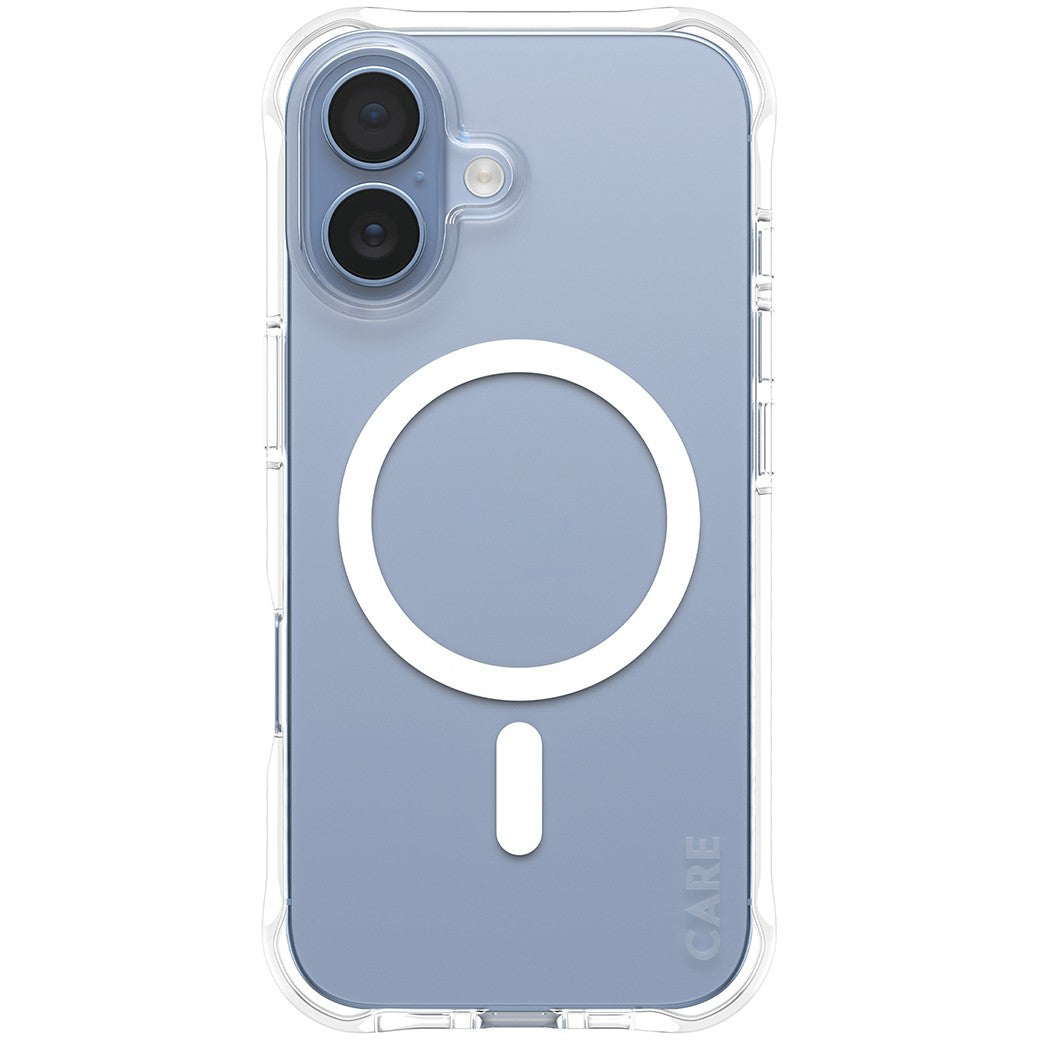 PanzerGlass CARE by Â® Modna maska Samba Prozirna s bijelom MagSafe maskom za iPhone 17. Maska. Apple. Apple - iPhone 17. Prozirna