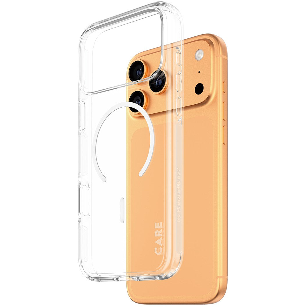 PanzerGlass CARE by Â® Flagship maska, prozirna, Urban Explorer s bijelom MagSafe maskom za iPhone 17 Pro Max. Apple. Apple - iPhone 17 Pro Max. Prozirna