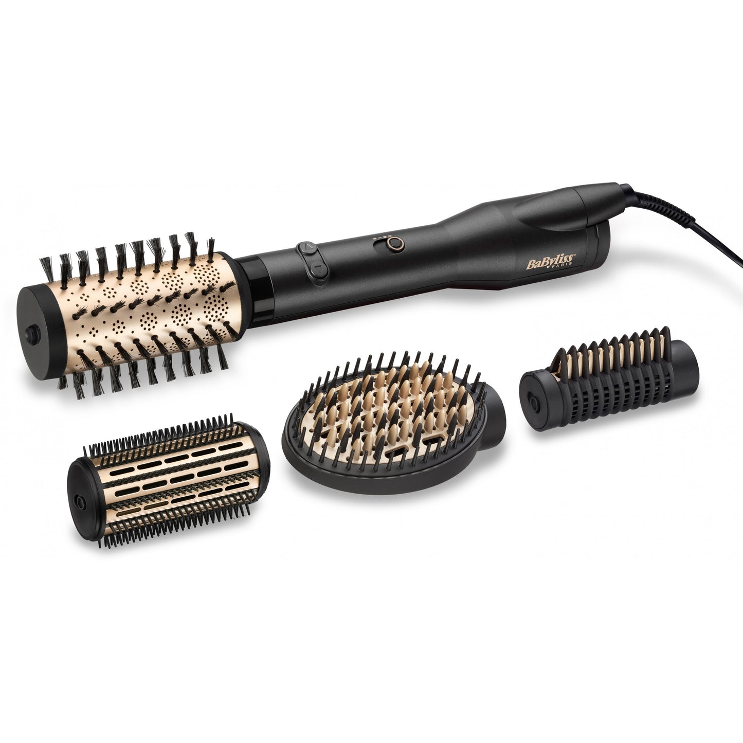 BaByliss Big Hair Luxe. Set za oblikovanje kose. Topla kosa. Dugmad. Ravna kosa u obliku cijevi. Svi tipovi kose. Tanka kosa. Duga. Srednja.