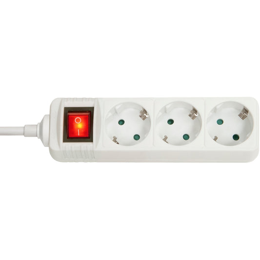 Lindy 73101. Za unutrašnju upotrebu. Tip F. Bijela. 3 AC utičnice. 3500 W. -4 do 40 °C