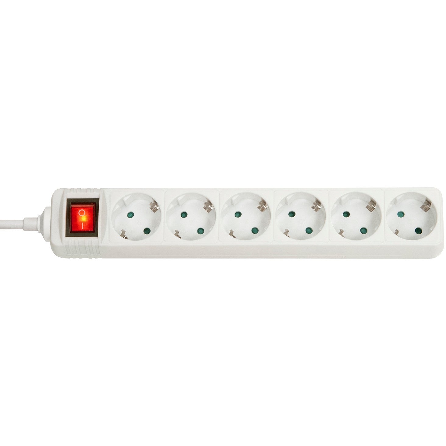 Lindy 73103. Za unutrašnju upotrebu. Tip F. Bijela. 6 AC utičnica. 3500 W. -4 do 40 °C