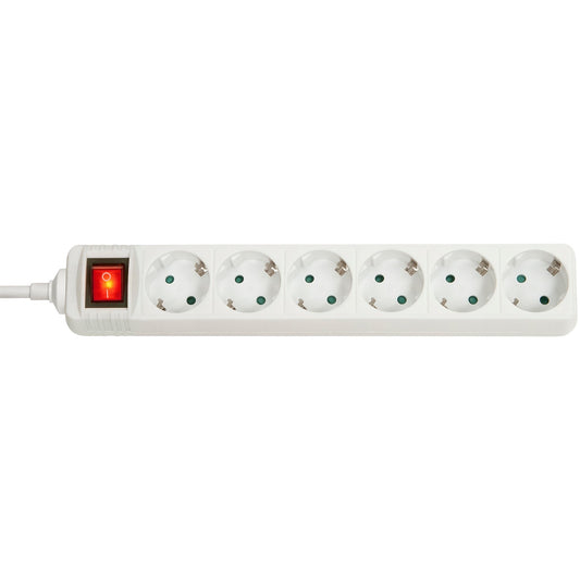 Lindy 73103. Za unutrašnju upotrebu. Tip F. Bijela. 6 AC utičnica. 3500 W. -4 do 40 °C