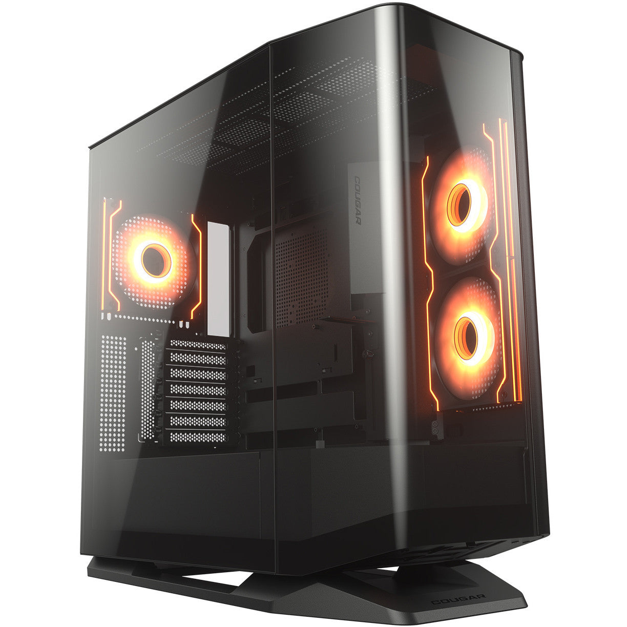 COUGAR Midi-Tower kućište. FV270 ARGB. Crno. Midi Tower. PC. Crno. ATX. CEB. EATX. micro ATX. Mini-ITX. Metal. Plastika. Kaljeno staklo. Gejming.
