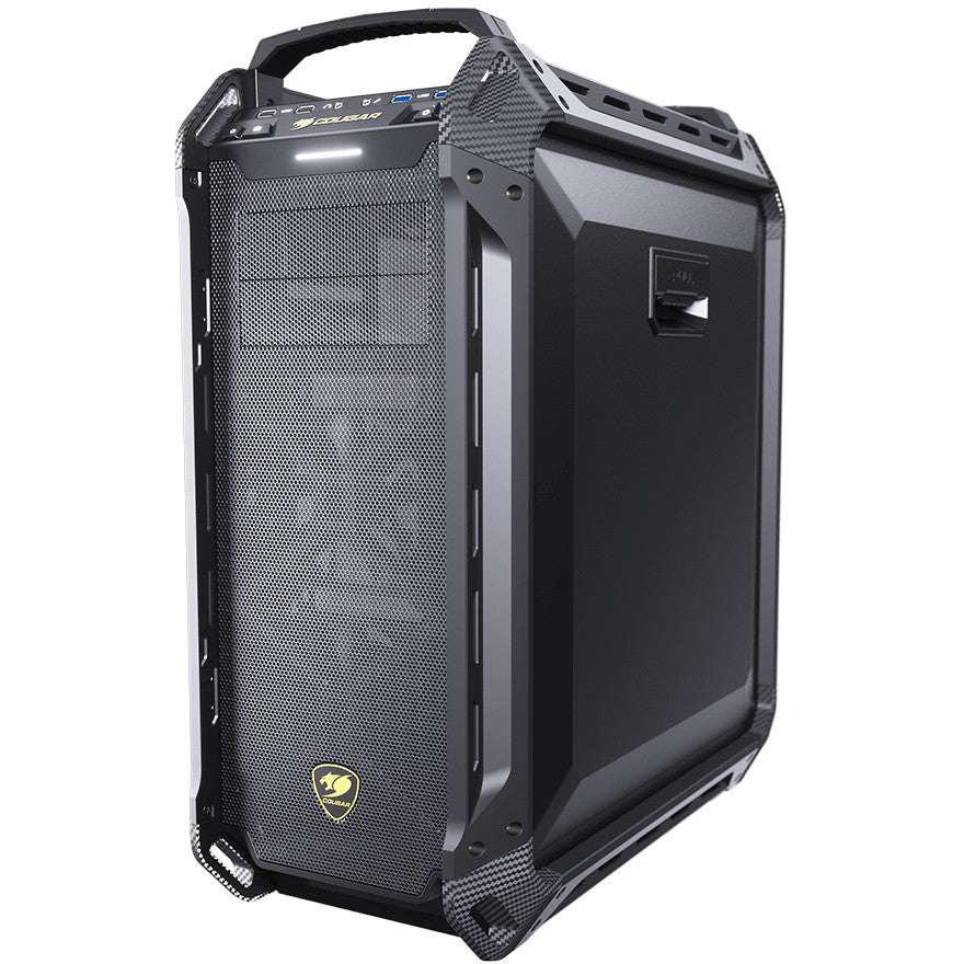 COUGAR Full-Tower kućište. Panzer Max-G. Crno. Full Tower. PC. Crno. ATX. CEB. EATX. micro ATX. Mini-ITX. Mrežasto. Metalno. Kaljeno staklo. Gejming.
