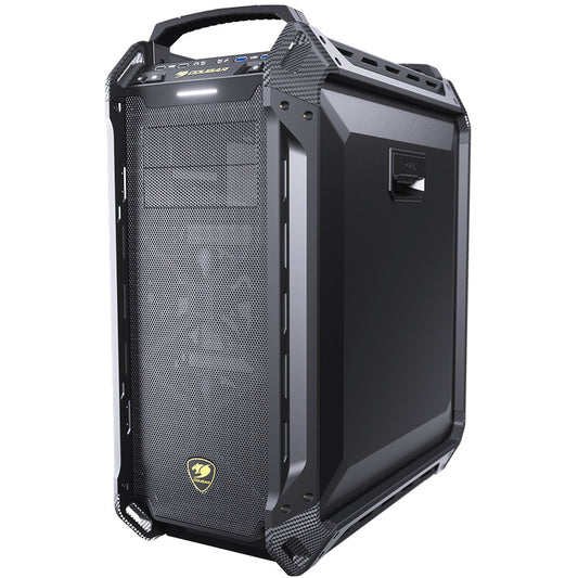 COUGAR Full-Tower kućište. Panzer Max-G. Crno. Full Tower. PC. Crno. ATX. CEB. EATX. micro ATX. Mini-ITX. Mrežasto. Metalno. Kaljeno staklo. Gejming.