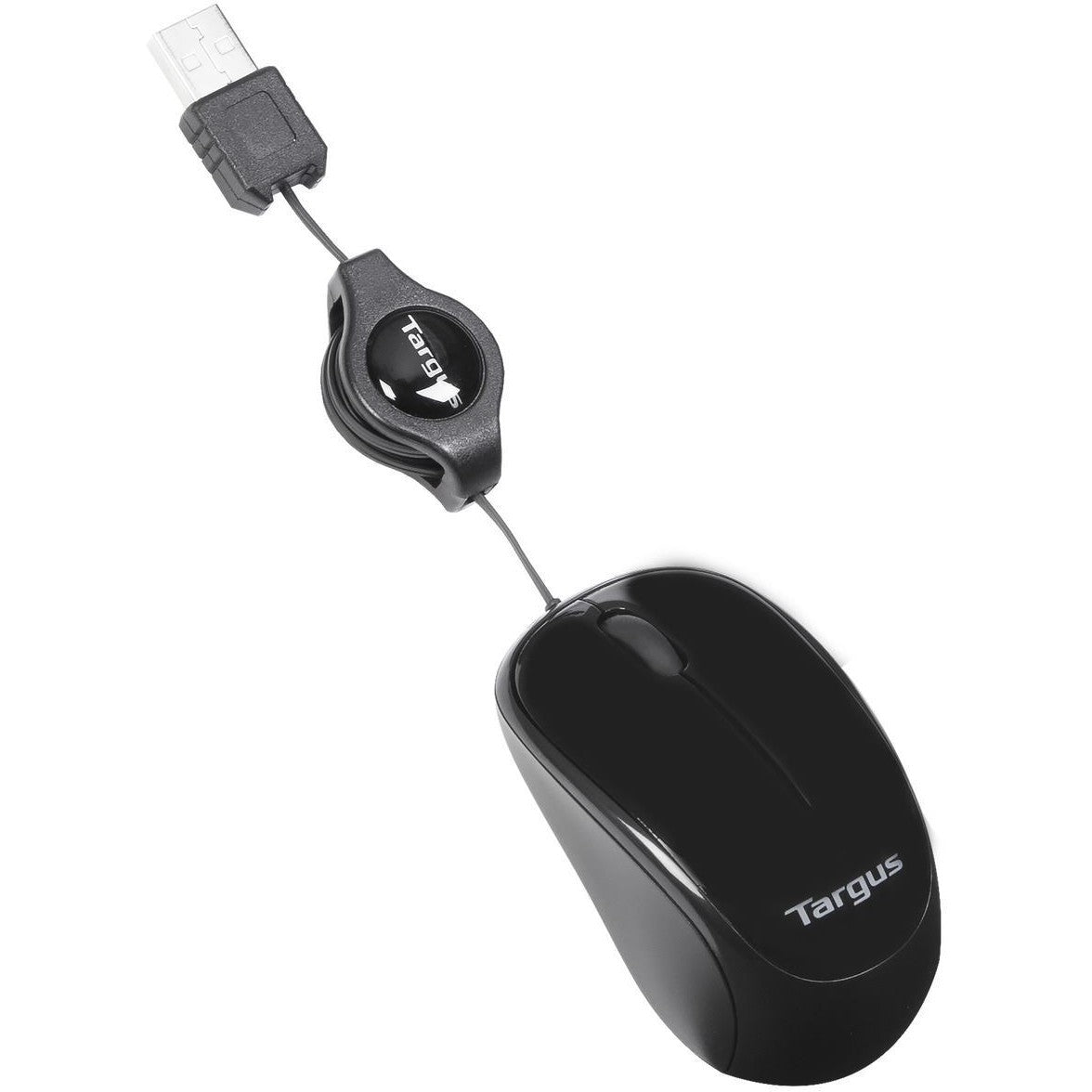 Targus kompaktni plavi trag miš. Za dekstre. Plavi trag. USB tip-A. 1000 DPI. Crni.