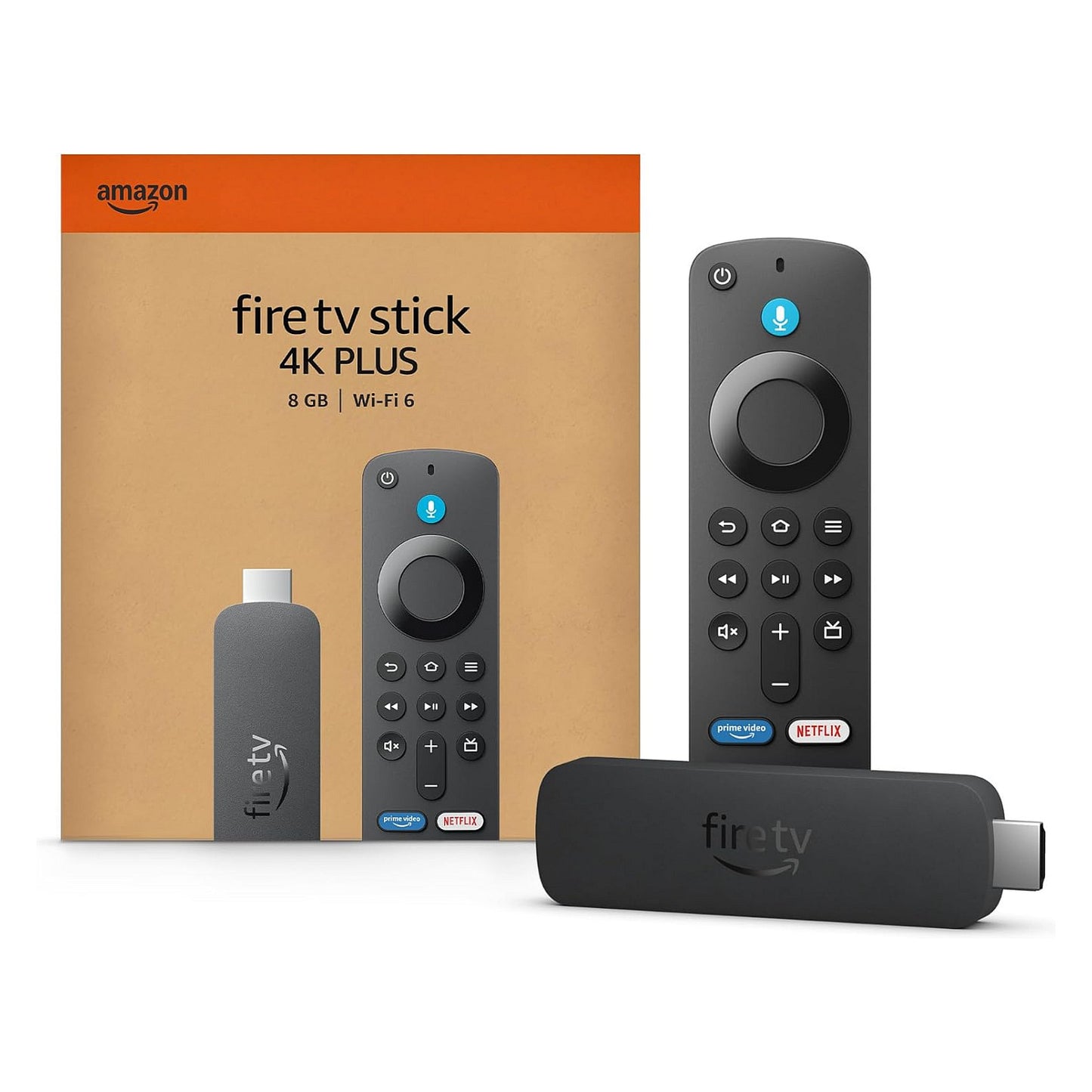Amazon Fire TV Stick 4K Plus, mit Unterstützung für Wi-Fi 6 sowie Streaming in Dolby Vision/Atmos und HDR10+, 4K Ultra HD, Fire OS, 3840 x 2160 Pixel, 720p, 1080p, 2160p, 1,7 GHz, 60 fps