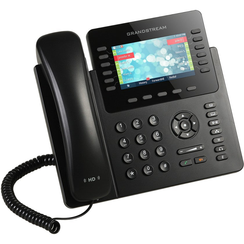 Grandstream Networks GXP2170. IP telefon. Crni. Žični telefon. Montaža za sto/zid. 12 linija. 2000 unosa.