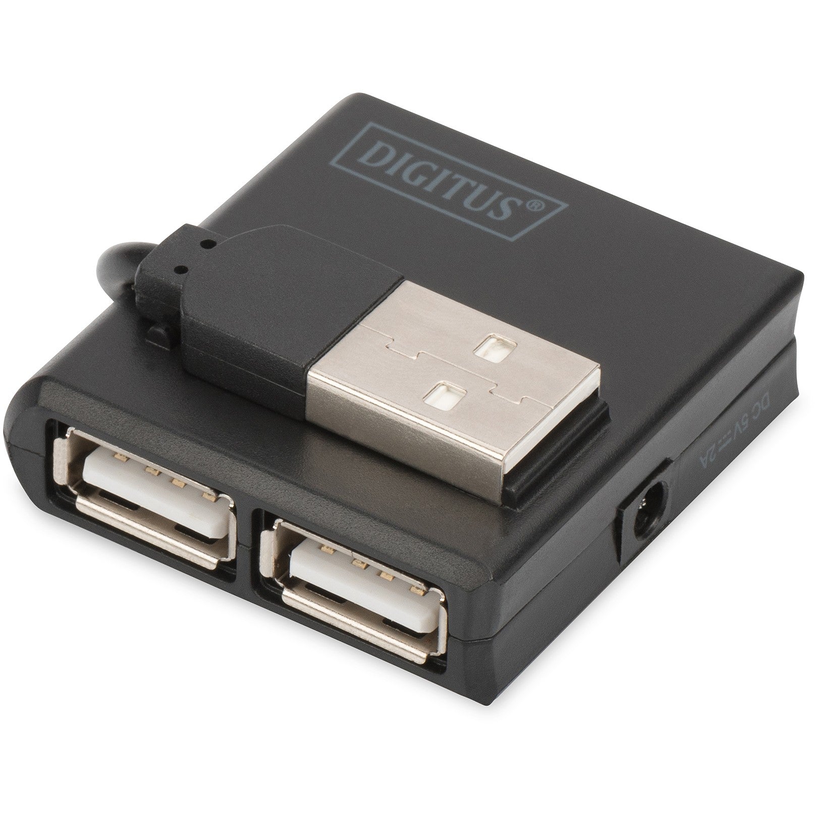 Digitus USB 2.0 Hub. 4 porta. USB 2.0. 480 Mbps. Crni. Kina. 40mm. 39mm