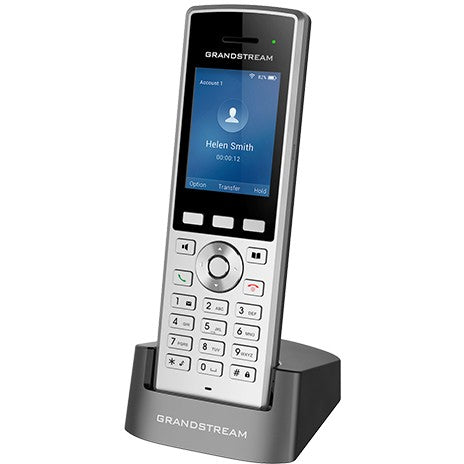 Grandstream Networks WP822. IP telefon. Crni. Srebrni. Bežični telefon. 2 linije. 500 unosa. Tipke.