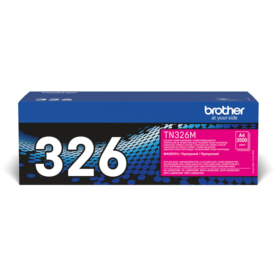 Brother TN-326M. 3500 stranica. Magenta. 1 jedinica.