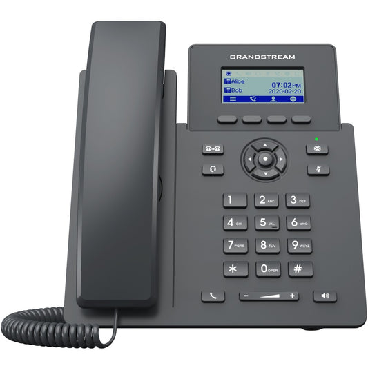 Grandstream Networks GRP2601P. IP telefon. Crni. Žični telefon. U opsegu. Izvan opsega. SIP informacije. Nadzornik. Korisnik. 2 linije.