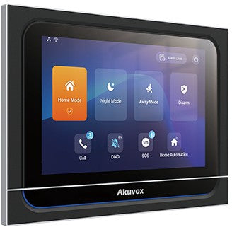 Akuvox X933H. Crna. Plastika. -10 - 45 °C. 10 - 90%. 17,8 cm (7"). 1280 x 800 piksela