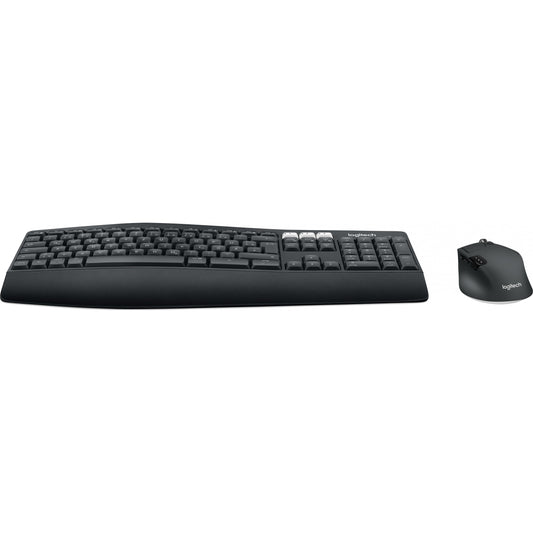 Logitech 920-008221. Puna veličina (100%). Bežični. RF bežični + Bluetooth. QWERTZ. Crni. Miš uključen.