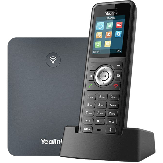 Yealink W79P. IP mobilni telefon. Crni. Bežični telefon. Montaža za sto/zid. 50 m. 300 m