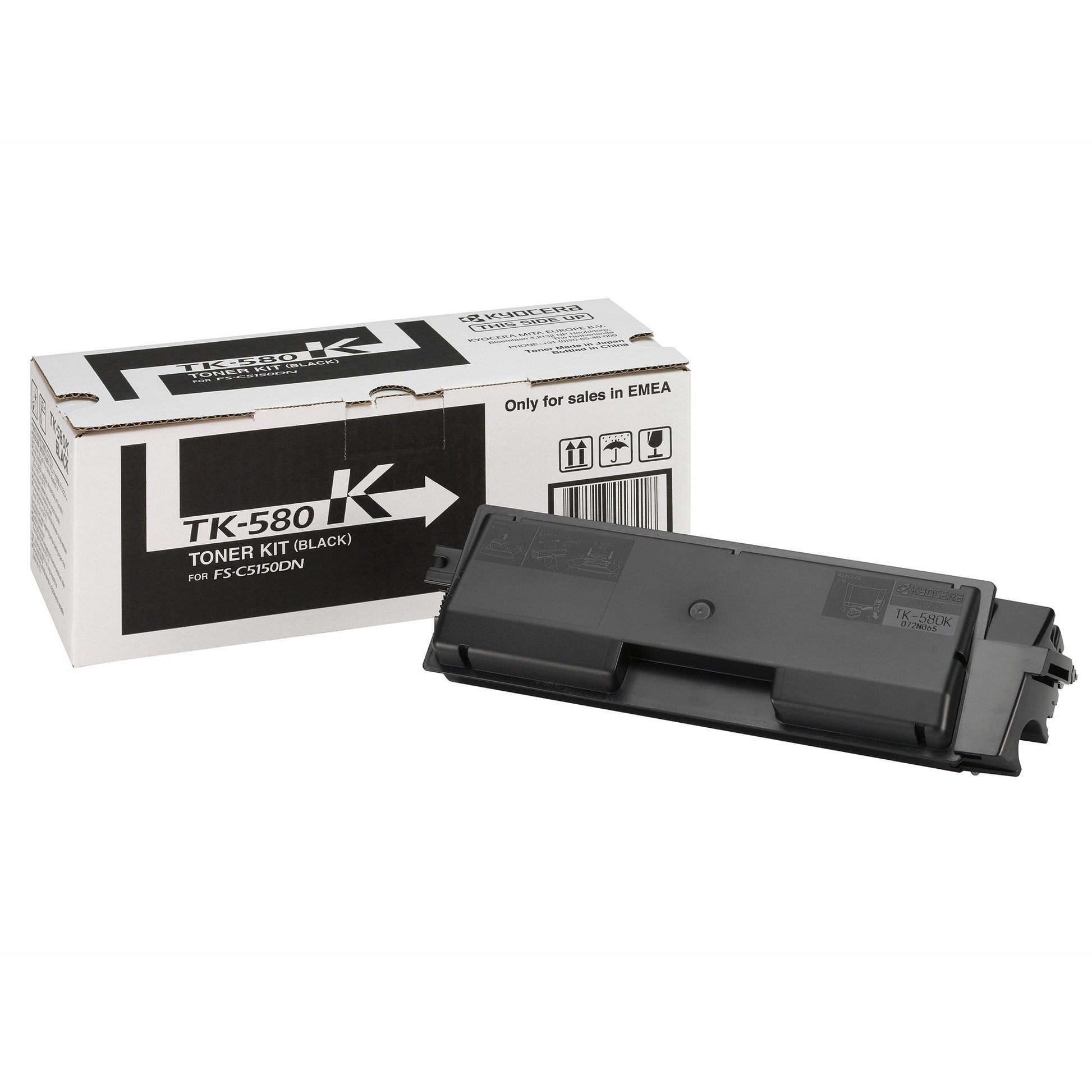 KYOCERA TK-580K. 3500 stranica. Crni. 1 komad.