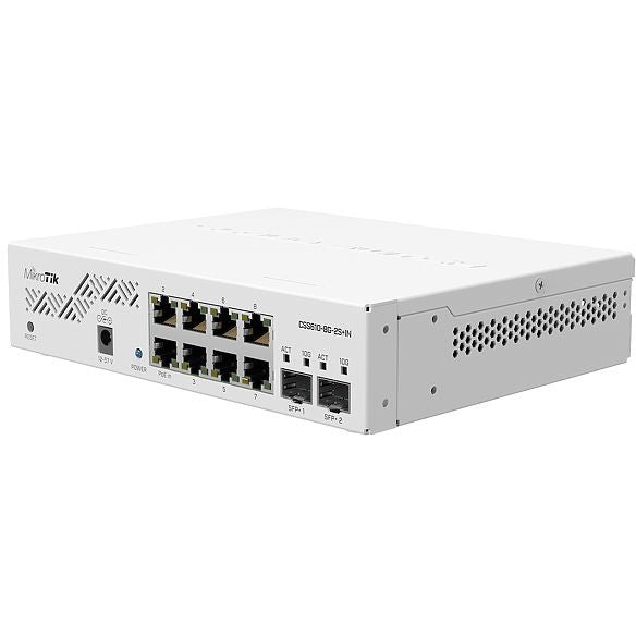 Mikrotik CSS610-8G-2S+IN. Gigabit Ethernet (10/100/1000). Napajanje preko Etherneta (PoE).