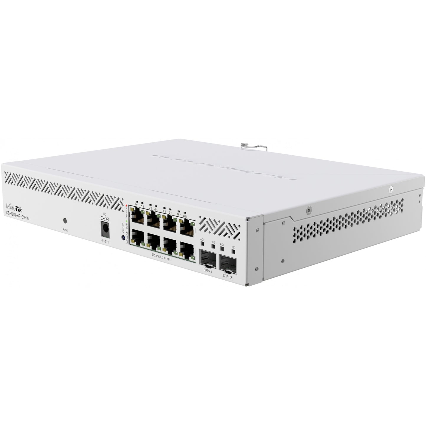 Mikrotik CSS610-8P-2S+IN. Upravljani. Gigabit Ethernet (10/100/1000). Napajanje preko Etherneta (PoE). Montaža u rack.