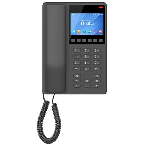 Grandstream Networks GHP631. IP telefon. Crni. Žični telefon. 2 linije. LCD. 8,89 cm (3,5").