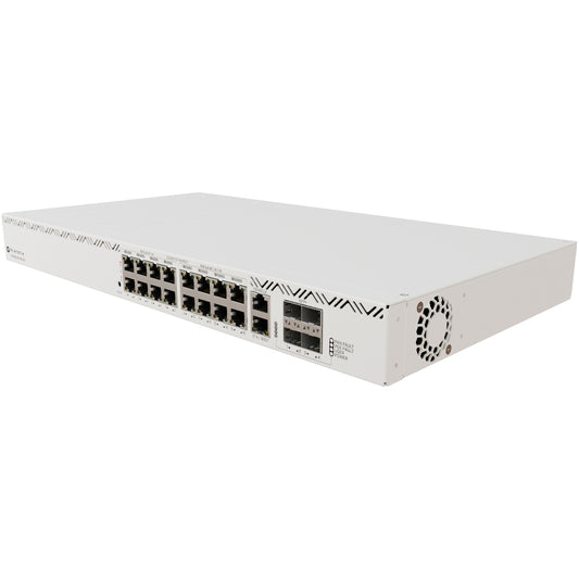 Mikrotik CRS320-8P-8B-4S+RM. Gigabit Ethernet (10/100/1000). Napajanje preko Etherneta (PoE). Montaža u rack.