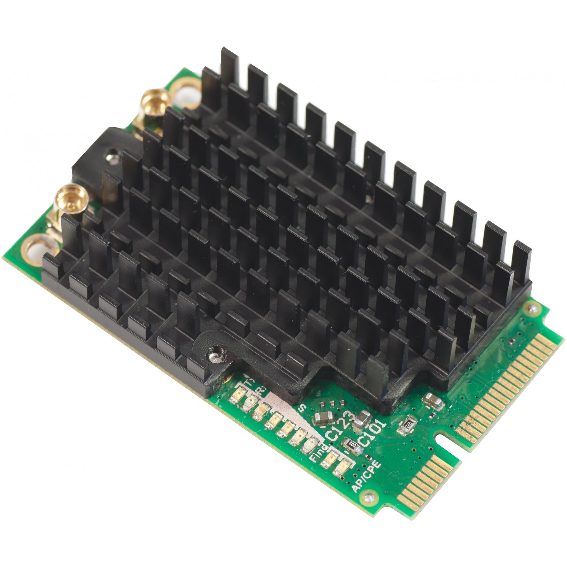 Mikrotik R11E-2HPND. Ugrađen. Bežični. Mini PCI Express. RF bežični. Wi-Fi 4 (802.11n). Zelena. Crna.