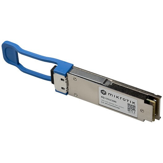 Mikrotik XQ+31LC10D. Optička vlakna. 100000 Mbps. QSFP28. LC (UPC). 10000 m. 1309 nm