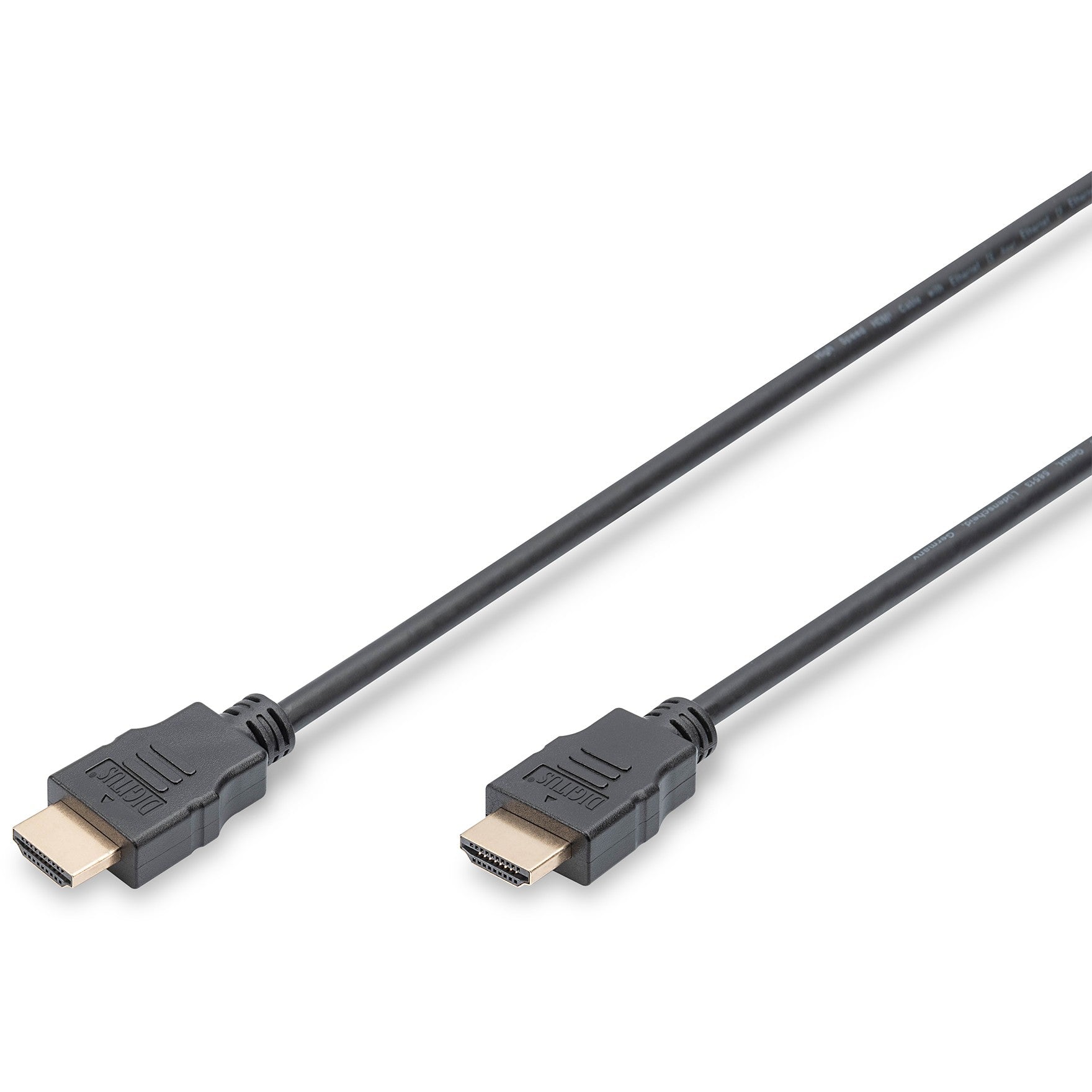 Digitus HDMI High Speed kabel sa Ethernet priključkom. 2 m. HDMI Tip A (standardni). HDMI Tip A (standardni). 1920 x 1080 piksela. 3D. Crni.
