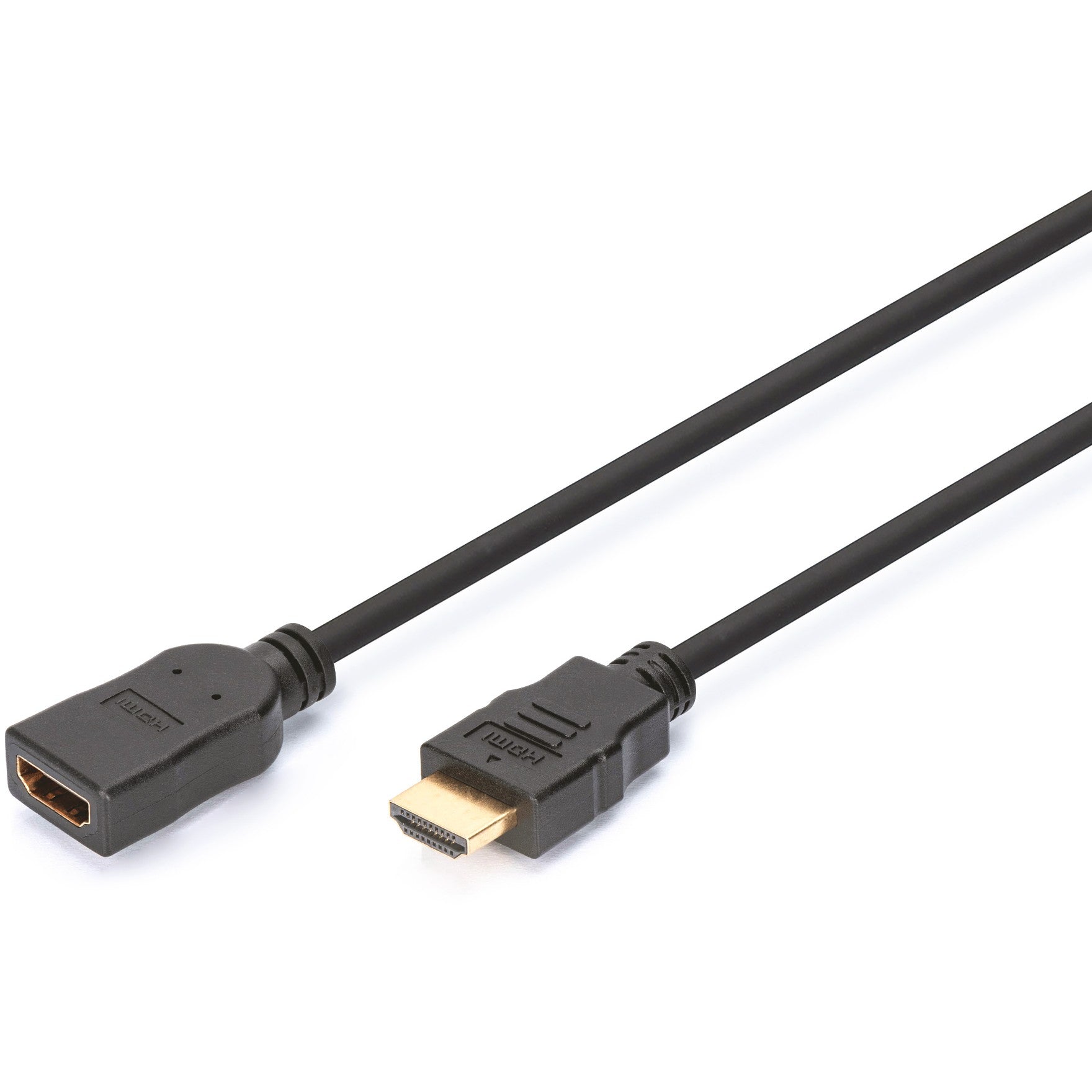 Digitus HDMI High Speed sa Ethernet produžnim kablom. 3 m. HDMI Tip A (Standardni). HDMI Tip C (Mini). 3840 x 2160 piksela. 3D. Crni.