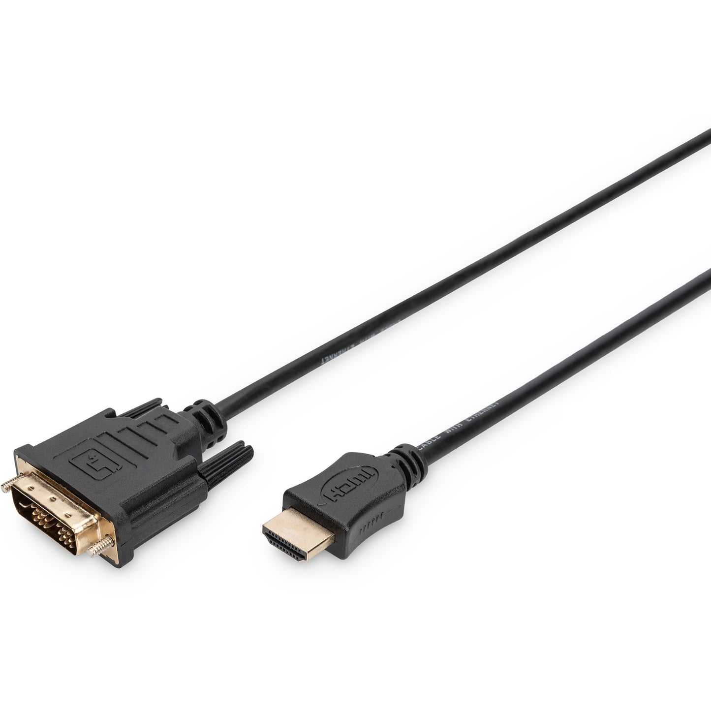 Digitus HDMI adapter kabel. 2 m. HDMI tip A (standardni). DVI-D. Nikl. 1920 x 1080 piksela. Bakar.