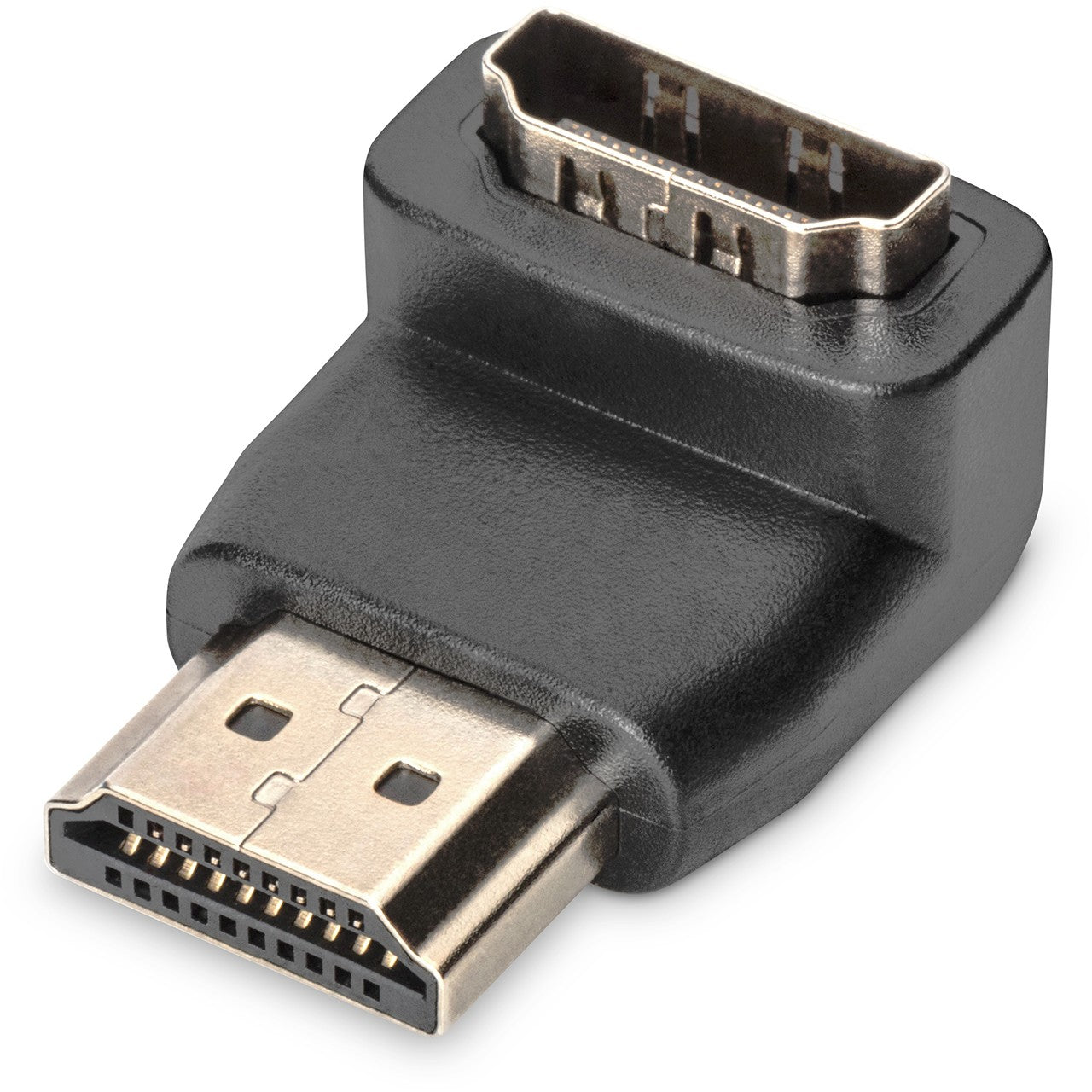 Digitus HDMI adapter. Ugao od 90°. HDMI tip A (standardni). HDMI tip A. Crni.