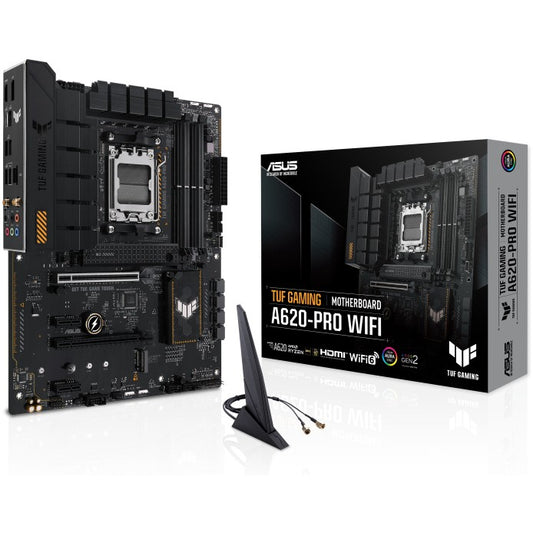 ASUS TUF GAMING A620-PRO WIFI. AMD. Podnožje AM5. AMD Ryzen 5000 serija. AMD Ryzen 7000 serija. Podnožje AM5. DDR5 SDRAM. 192GB