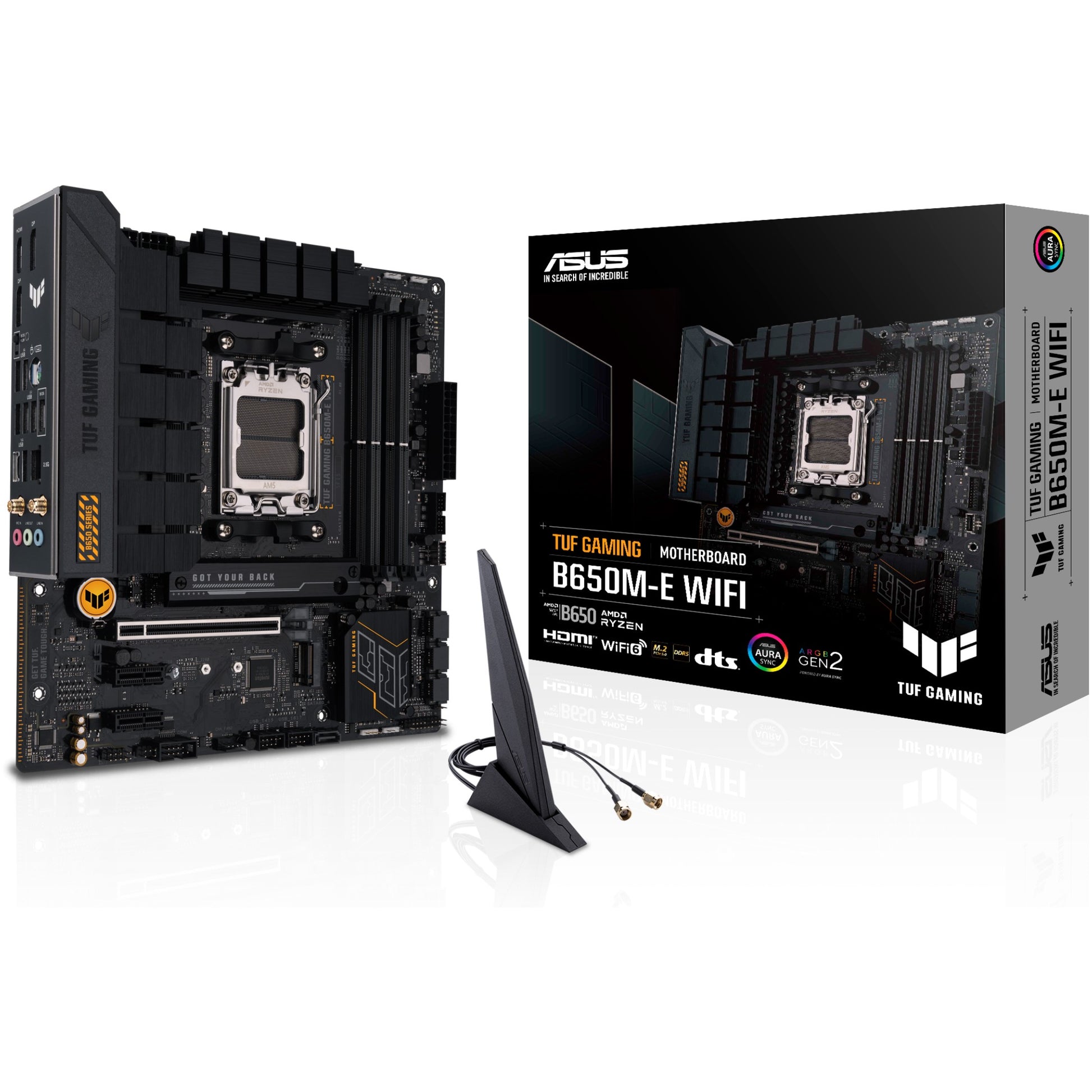 ASUS TUF GAMING B650M-E WIFI. AMD. Podnožje AM5. AMD Ryzen 7000 serija. DDR5 SDRAM. 128GB. DIMM