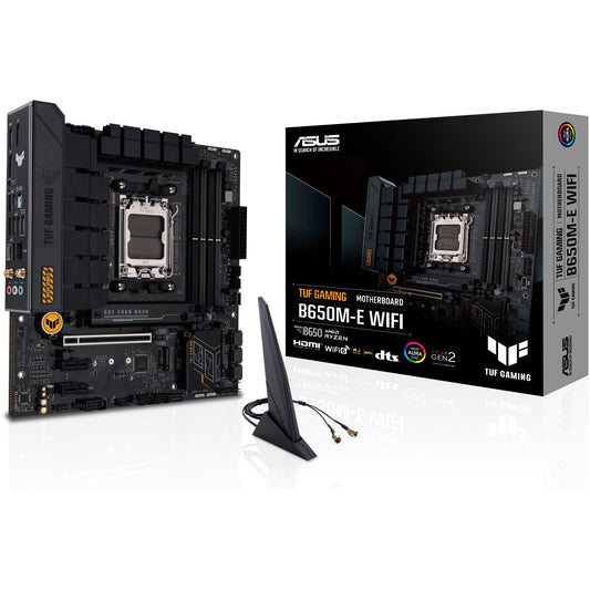 ASUS TUF GAMING B650M-E WIFI. AMD. Podnožje AM5. AMD Ryzen 7000 serija. DDR5 SDRAM. 128GB. DIMM