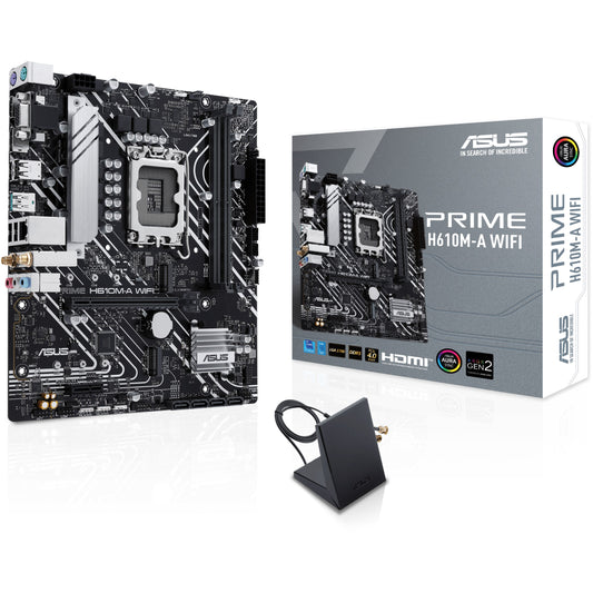 ASUS PRIME H610M-A WIFI. Intel. LGA 1700. Intel® Celeron®. Intel® Pentium® Gold. Intel® Core™ i3. Intel® Core™ i5. Intel® Core™.... LGA 1700. DDR5-SDRAM. 96 GB