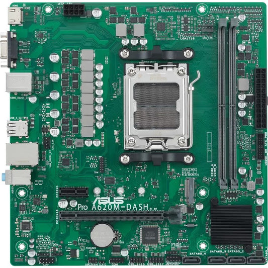 ASUS PRO A620M-DASH-CSM. AMD. Podnožje AM5. Podnožje AM5. DDR5-SDRAM. 96 GB. DIMM