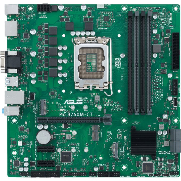 ASUS PRO B760M-CT-CSM. Intel. LGA 1700. Intel® Celeron®. Intel® Pentium® Gold. Intel® Core™ i3. Intel® Core™ i5. Intel® Core™.... LGA 1700. DDR5-SDRAM. 128 GB