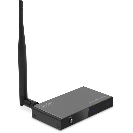 Digitus bežični HDMI prijemnik za DS-55346. 1920 x 1080 piksela. AV prijemnik. Domet 100 m. Bežični. Crni. HDCP.