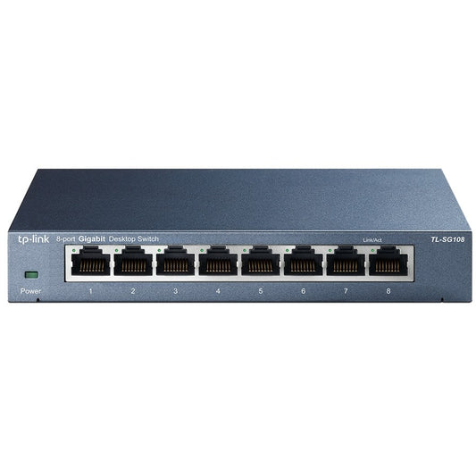 TP-Link 8-portni 10/100/1000Mbit/s desktop switch. Neupravljan. Gigabit Ethernet (10/100/1000). Puni dupleks.
