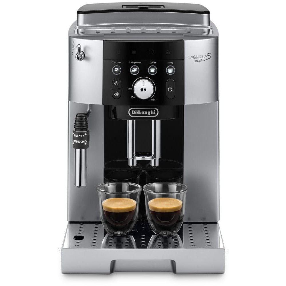 De'Longhi Magnifica S ECAM250.23.SB Pametni poluautomatski aparat za espresso 1,8 l. Aparat za espresso. 1,8 l. Zrna kafe. Mljevena kafa. Ugrađeni mlinac. Crna. Srebrna