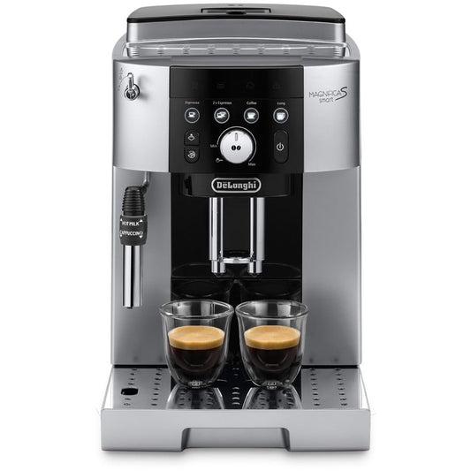 De'Longhi Magnifica S ECAM250.23.SB Pametni poluautomatski aparat za espresso 1,8 l. Aparat za espresso. 1,8 l. Zrna kafe. Mljevena kafa. Ugrađeni mlinac. Crna. Srebrna