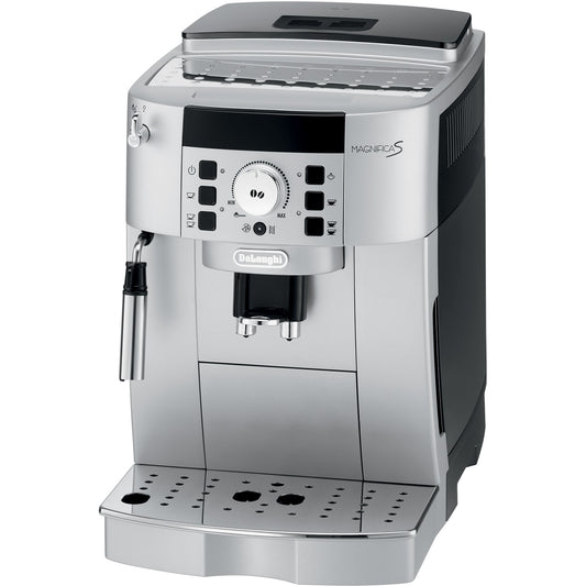 De'Longhi Magnifica S. Aparat za espresso. 1,8 l. Zrna kafe. Mljevena kafa. Ugrađeni mlinac. 1450 W. Crna. Srebrna.