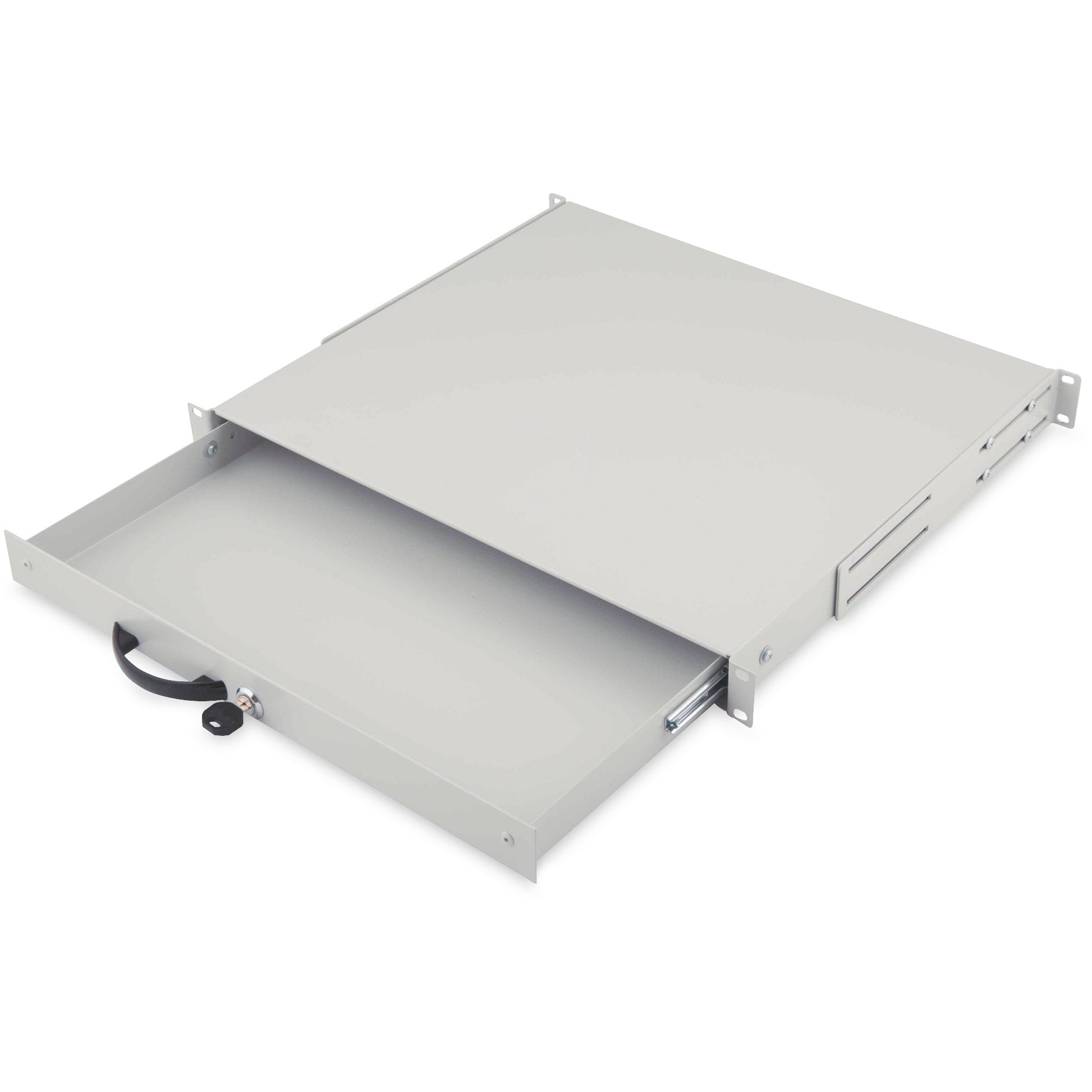Digitus ladica za tastaturu i držač dokumenata za 483 mm (19") rackove. Siva. 3,5 kg