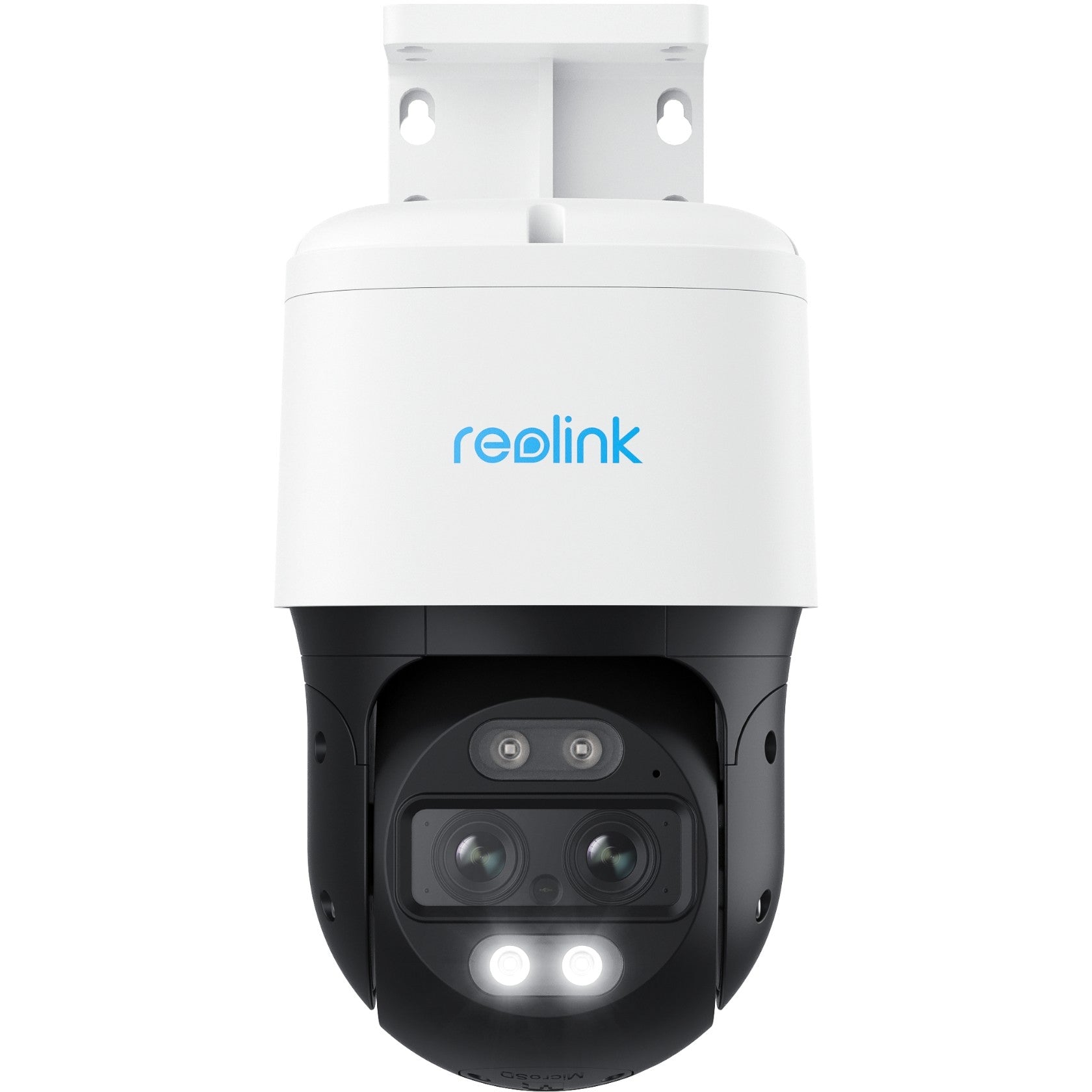 Reolink TrackMix serija P760. IP sigurnosna kamera. Za unutrašnju i vanjsku upotrebu. Žičana. 450 lm. 6500 K. Montaža za plafon/zid.