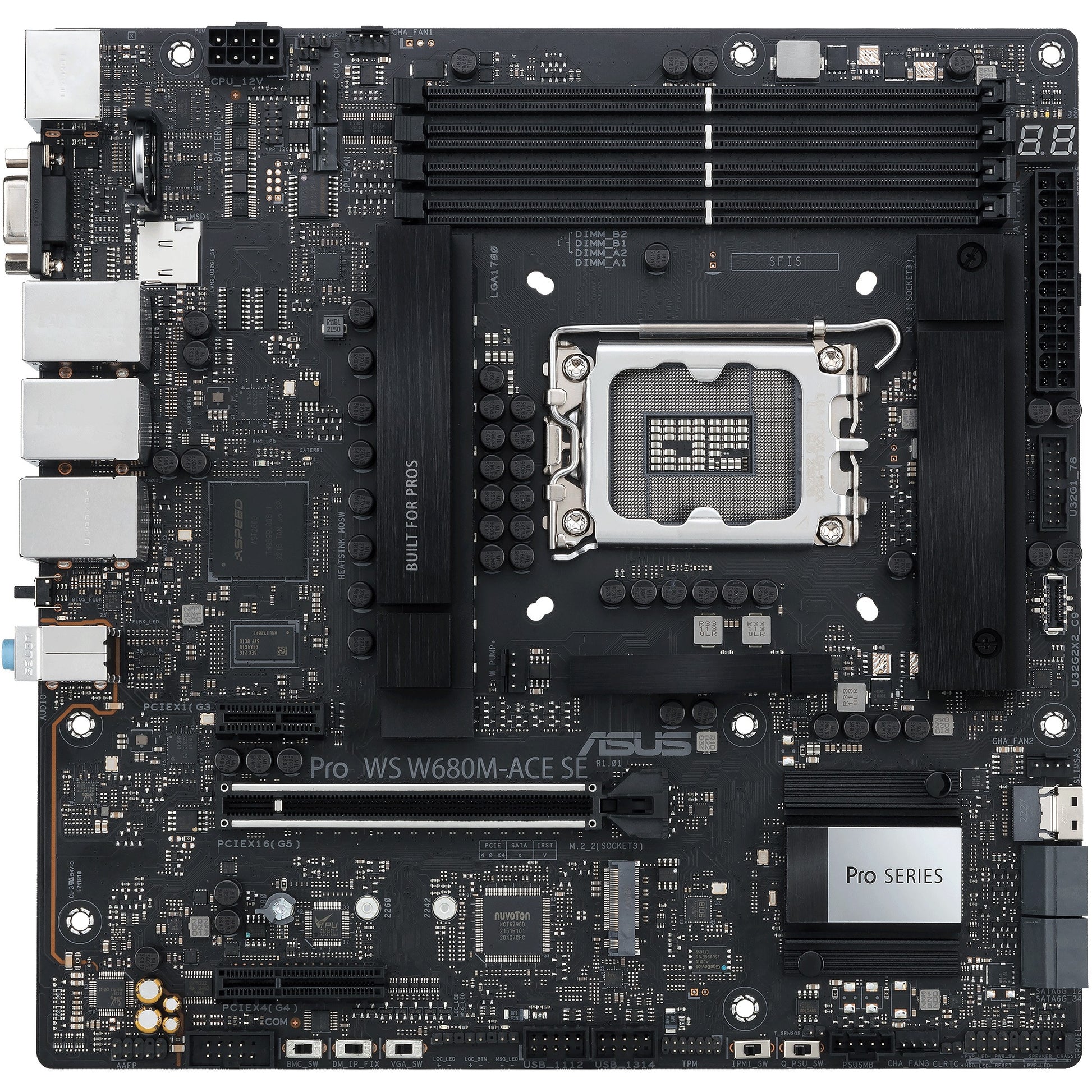 ASUS PRO WS W680M-ACE SE. Intel. LGA 1700. Intel® Core™ i3. Intel® Core™ i5. Intel® Core™ i7. Intel® Core™ i9. LGA 1700. DDR5 SDRAM. 192 GB